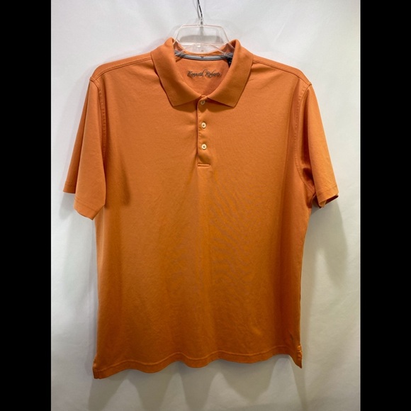 Kenneth Roberts Rust Orange Cotton Polo - Picture 8 of 8